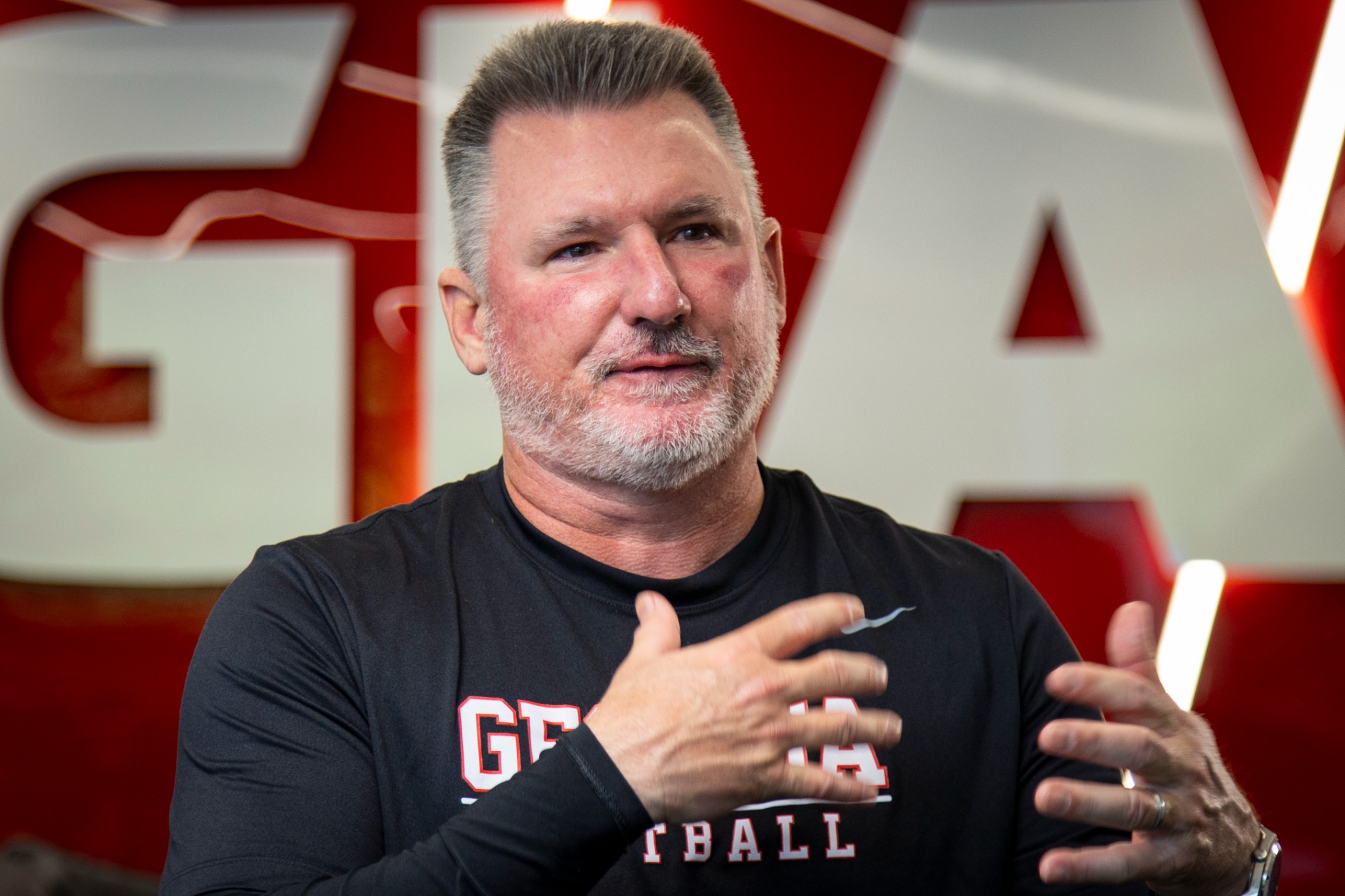 Coach Tony during an interview for Playbook Finance
